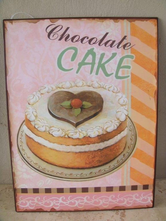 Chocolate Cake Tin Plaque